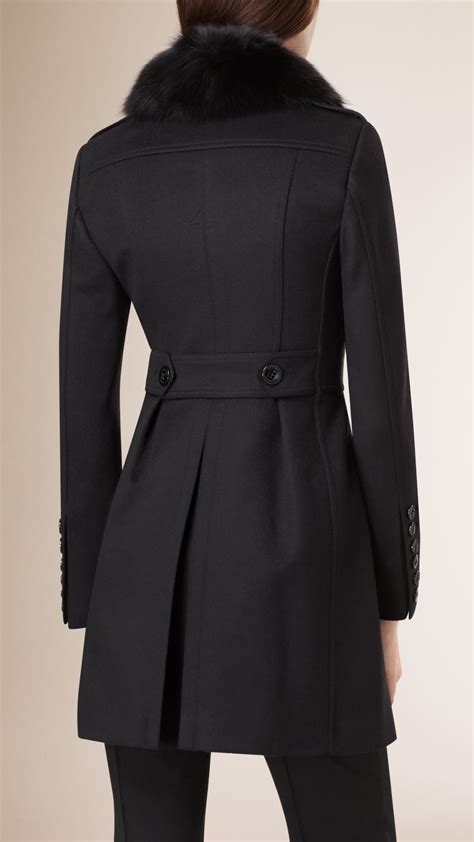 burberry wool and cashmere coat|Burberry coat with wool collar.